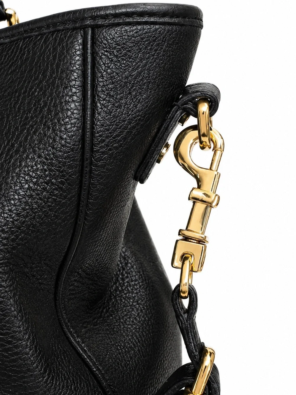 Tory Burch Amanda Classic Handle Black Leather Hobo Crossbody Dust Bag